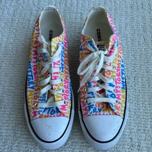 Converse All Star Platform Sneakers “My Story” Size 9.5 Womens